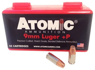 Atomic 9mm Luger 124gr JHP – 50rd