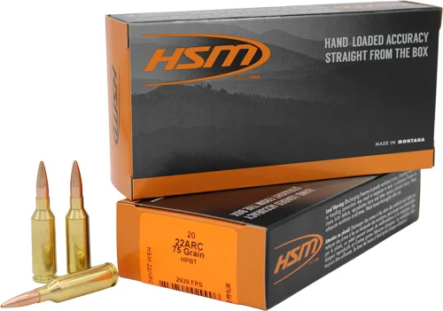 HSM .22 ARC 75gr BTHP – 20rd