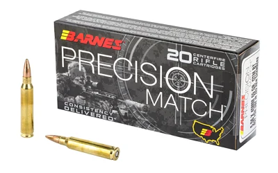 Barnes 5.56 NATO 69gr OTM Brass – 20rd