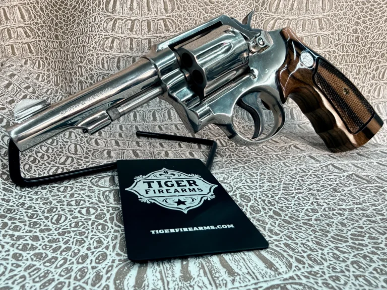 Smith & Wesson nickel Model 10-5 .38 Special