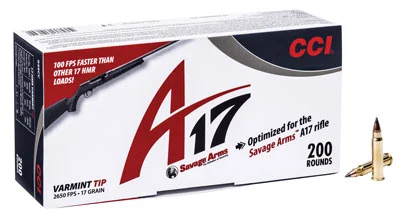 CCI A17 VARMINT TIP 17HMR 17GR - 2650FPS 200RD 10BX/CS - Image 2